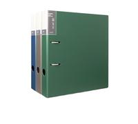 Feuille de données A4 perforée à 2 trous, dossier stockage d'archives détachable, extension fichiers 3 pièces(Multicolor)