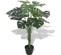 Feuille de fenêtre Monstera artificielle avec pot 70 cm vert
