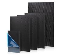 Feuille de fibre de carbone 300 X 400 X 2 MM - 100% 3K Sergé Mat Plaque en Fibre de Carbone pour Fabrication Artisanale Portefeuille Modèle Pièce Réparation Panneau