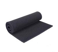 Feuille de filtre en mousse de charbon actif pour purificateur d'air, lavable, découpable, filtre de rechange pour hotte, climatiseur, camping-car, maison, cuisine, bureau, noir, 1 m