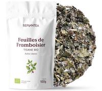 FEUILLE DE FRAMBOISIER TISANE BIO 100g (50 Tasses) | Infusion Fin de Grossesse | Thé de Préparation à l'accouchement REPLANTEA