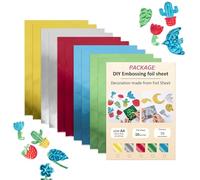 Feuille De Gaufrage - Matériau D'estampage En Aluminium, Fournitures D'artisanat De Peinture | Bureau De e Scrapbooking Adapté, Fabrication De Cartes De Vœux, Accessoires D'affaires Artisanaux
