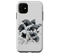 Feuille de gingko Ginkgo Tree Sumi-e Peinture d'art japonais Coque pour iPhone 11