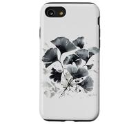 Feuille de gingko Ginkgo Tree Sumi-e Peinture d'art japonais Coque pour iPhone SE (2020) / 7 / 8