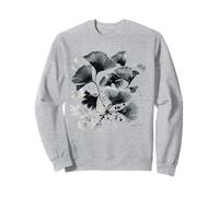 Feuille de gingko Ginkgo Tree Sumi-e Peinture d'art japonais Sweatshirt