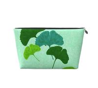 Feuille de Ginkgo Biloba Aquarelle, Trousse de Toilette Trousse de Maquillage Sac à cosmétiques Trousse de Toilette de Voyage Portable