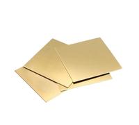 Feuille de laiton Feuille de laiton plaque plate for cadre modèle moule bricolage construction tampon en épaisseur 0.5-1.2mm largeur 100mm robuste(100x150mm,Thickness 0.5mm)