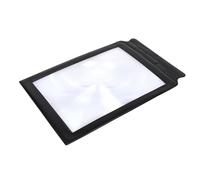 Feuille de Loupe 3x Grande Loupe D'aide à la Lecture de Livre Lentille en PVC, Parfaite pour la Lecture, la Numérisation de Cartes, Grande Feuille de Loupe de Fresnel Pleine Page