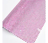 Feuille de maille de strass avec perles rondes de 3 mm autocollantes et cristal pour scrapbooking, loisirs créatifs et décoration murale - 24 x 40 cm