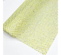Feuille de maille de strass avec perles rondes de 3 mm autocollantes et cristal pour scrapbooking, loisirs créatifs et décoration murale - 24 x 40 cm
