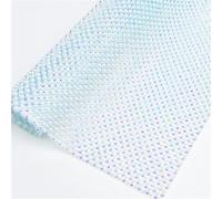 Feuille de maille de strass avec perles rondes de 3 mm autocollantes et cristal pour scrapbooking, loisirs créatifs et décoration murale - 24 x 40 cm