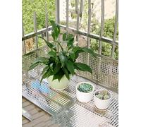 Feuille de maille métallique Expd en acier inoxydable 100 x 40 cm pour balcon - Grille de protection perforée et sécurisée - Anti-fuite - Pour un usage domestique.