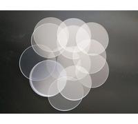 Feuille de mica ronde transparente for - 10-25 mm de diamètre - Isolation élevée et stabilité chimique(4 Pcs*12mm*0.1mm)