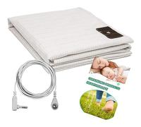 Feuille De Mise À La Terre pour Un Meilleur Sommeil, Tapis De Thérapie Au Sol De Qualité Supérieure pour Dormir avec Fibre d'argent, Améliore Le Sommeil Et Favorise Le Bien-être