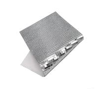 Feuille de mosaïque acrylique miroir avec dos en fibre de verre pour autocollant mural pour projets de décoration d'intérieur (argenté)