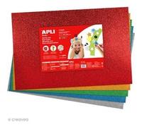 Feuille de mousse 2 mm - Assortiment multicolore pailleté - 5 feuilles 40 x 60 cm Multicolore G