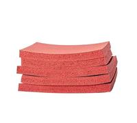 Feuille de mousse de silicone résistante aux hautes températures for machines à plastifier - Options d'épaisseur 3/5/6/8/10 mm, tampon éponge super doux(180mmx250mmx8mm)