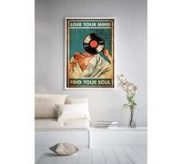 Feuille de musique Ballet Give Me Shoes I can Conguer The World Poster Cadeau pour femme homme Home Gift Yard Nouveauté Funny Celebration Courtyard Poster s Metal Signs Art Wall Decor 30,5 x 40,6 cm