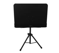 Feuille De Musique Stand Portable Réglable Hauteur Professionnel Pliant Musique Livre Stand pour Guitare Violon Orchestre Musiciens ABS Métal Matériel (Noir)