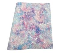 Feuille de paillettes en simili cuir PVC