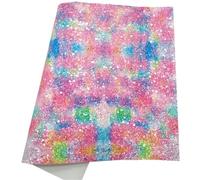 Feuille de paillettes en simili cuir PVC