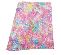 Feuille de paillettes en simili cuir PVC