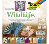 Feuille de papier à plier 'Wildlife', 150 x 150 mm