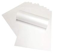 Feuille de papier double-face nacré au format A4 de 120 g/m² pour imprimantes à jet d’encre et laser - Blanc brillant