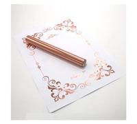 Feuille de papier holographique réactive, 5M, for estampage à chaud, avec imprimante Laser et plastifieuse, utilisée for fabriquer vos cartes vœux(Rose Gold)