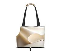 Feuille de papier imprimé portable pliable sac à bandoulière pour animaux de compagnie, adapté pour transporter de petits animaux de compagnie