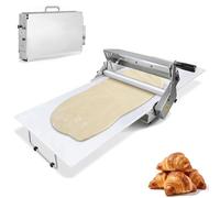 Feuille de pâte manuelle pliable - Épaisseur réglable pour pizzas, croissants, pâtes et plus encore, idéale pour un usage domestique et commercial (A300)