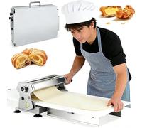 Feuille de pâte pliante - Machine à rouler la pâte manuelle pour la maison, en acier inoxydable robuste pour boulangerie, restaurant, pizzeria