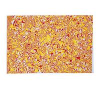 Feuille de pickguard pour guitare, plaque à gratter en plastique pour guitare acoustique, accessoires de guitare DIY avec 3 couches de film de protection, perles blanches, jaunes, (perle rouge jaune)