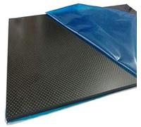 Feuille de plaque en fibre de carbone 0,4 mm x 400 mm x 500 mm, pour panneau de fibre de carbone à cadre de drone bricolage, (armure toile mate)