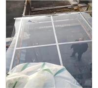 Feuille de plastique acrylique transparent, matériau ignifuge résistant aux chocs, facile à couper pour projets de bricolage, auvent de serre