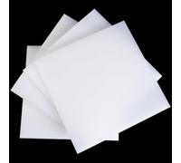 Feuille de plastique PP rigide blanche format A4 210 x 297 mm, panneau en polypropylène extrudé de qualité alimentaire, matériau de découpe imperméable et durable(1.5mm 3 Pcs)