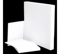 Feuille de plastique PTFE, Feuille de PTFE vierge, faible friction, tolérante à la chaleur, coupe facile, 1.5-5mm, scellage industriel, 300x300mm(2mm)