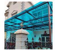 Feuille De Plastique Transparent En Polycarbonate De 1 Mm Pour Toiture De Serre, Panneaux D'éclairage Du Jour, Protection Contre UV, Résistant Aux Chocs(Blue,1.22 x 2.0m(4 x 6.56ft))