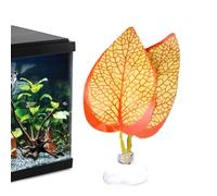 Feuille de poisson Betta Faux Betta Feuilles Hamac Pour Petit Réservoir,Feuille Pad Avec Ventouse Poisson Lieu De Repos Lit De Poisson Pour Réservoir Betta Poisson