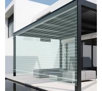 Feuille de Polycarbonate 120 x 950 cm Résistants Aux UV Feuille Plastique de Toiture Flexible Résistante pour Jardinage Extérieur, Agriculture, 1.2mm