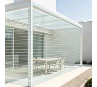 Feuille de Polycarbonate 150 x 1000 cm Résistants Aux UV Plaques de Toit en Polycarbonate Flexible Résistante pour Serre Pergola Carport Terrasse et Protection Extérieure, 1.2mm