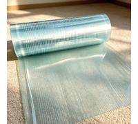 Feuille de Polycarbonate 150 x 500 cm Aux Intempéries Feuilles de Fibre de Verre Flexible Résistante pour Jardin, Véranda, Serre, Cours, 1.8mm