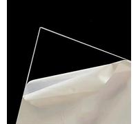 Feuille de Polycarbonate Acrylique Transparent de 2 mm, Panneau Rigide en Polycarbonate Transparent, Feuille de toiture de Remplacement en Verre avec Film Protecteur, pour fenêtres de Hangar