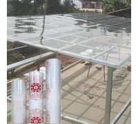 Feuille de Polycarbonate Acrylique Transparente, Panneau de toiture PC Endurance, Panneau Flexible et incassable, résistant aux UV, pour serres, abris de Jardin, auvents, abris de Voiture, 1