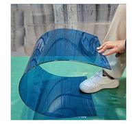 Feuille de polycarbonate bleu 1 mm, panneaux de serre, plaque de toiture de remplacement à monter soi-même, panneau anti-UV et anti-pluie, découpe facile(1.0m x 2.0m(3.28ft x 6.56ft))