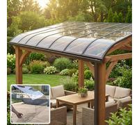 Feuille de polycarbonate - Panneaux de toit incassables avec protection UV, facile à couper pour serre, terrasse, abri de jardin et abri d'auto