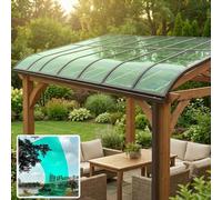 Feuille de polycarbonate - Panneaux de toit incassables avec protection UV, facile à couper pour serre, terrasse, abri de jardin et abri d'auto