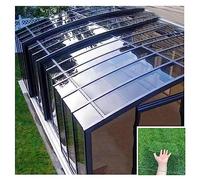 Feuille de polycarbonate pour serre, panneaux d'éclairage du jour pour toits, abris auto, auvents, facile à couper et à plier
