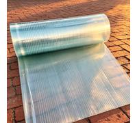 Feuille de Polycarbonate Résistante Aux UV 100 x 1000 cm Aux Intempéries Panneau de Remplacement en Plastique Transparent Facile à Couper pour Jardin, Véranda, Serre, Cours, 1.5mm