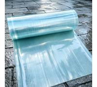 Feuille de Polycarbonate Résistante Aux UV 150 x 1600 cm Transmission Lumineuse Élevée Couverture Toit Facile à Couper pour Jardinage Abri de Voiture Agriculture, 1.2mm